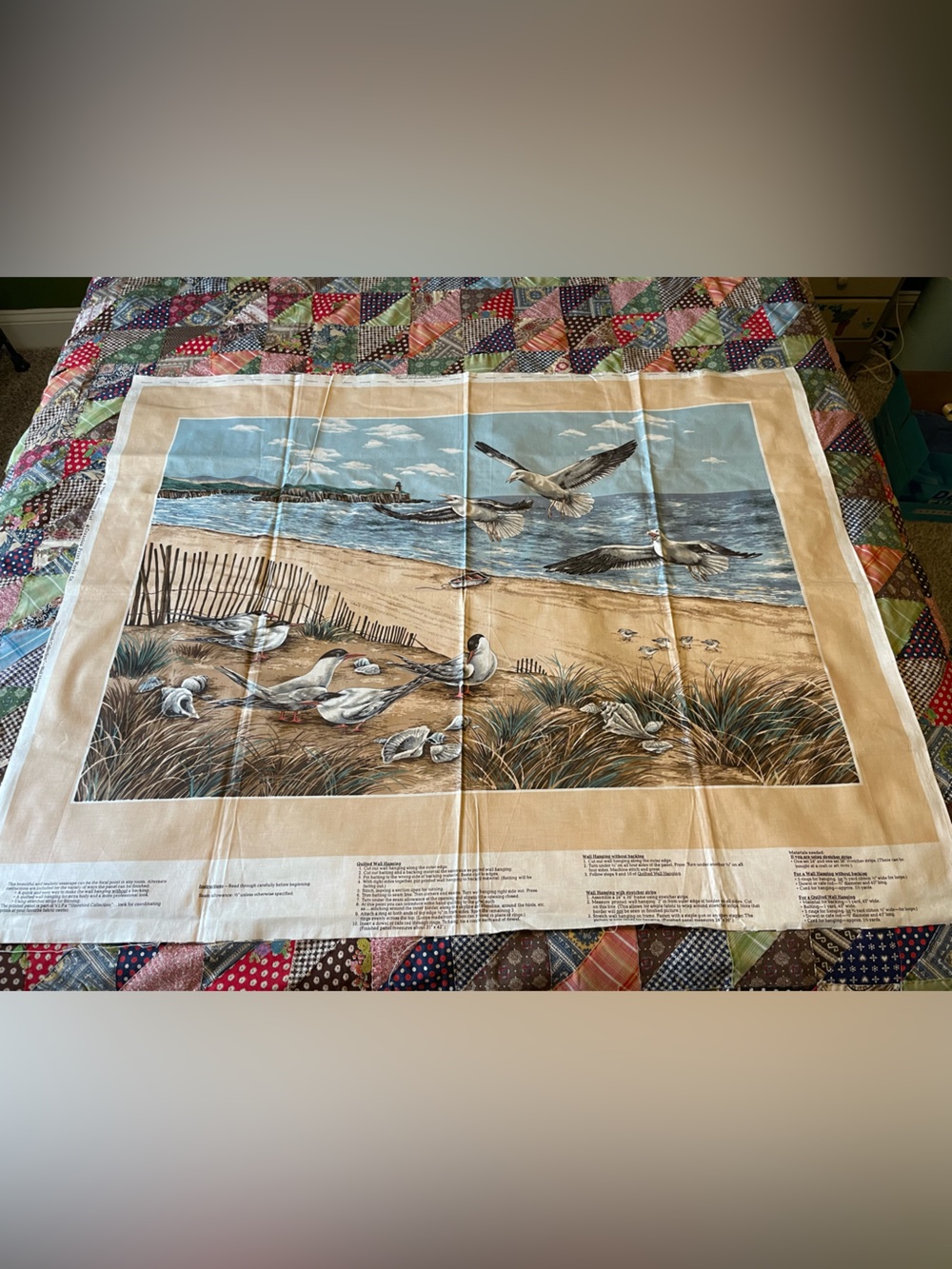 VIP Screen Print Cranston Print Works Shorebirds Collection Wall Hanging Fabric